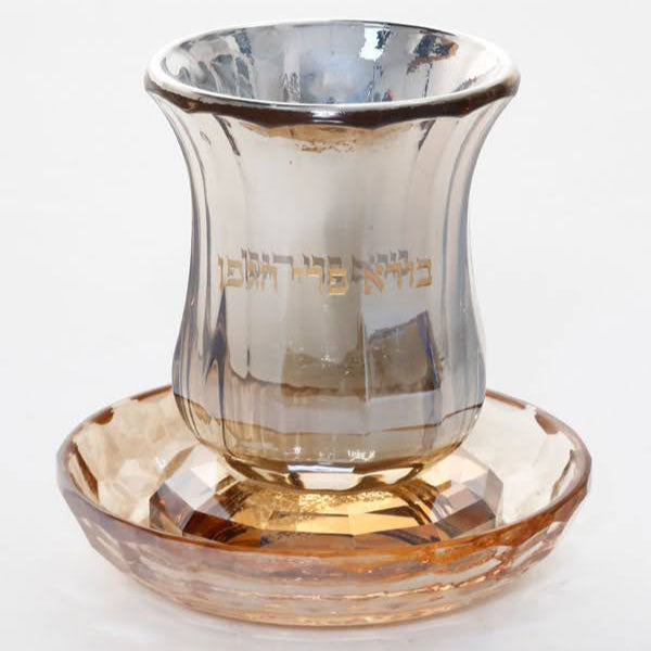 כוס קידוש קריסטל ענבר