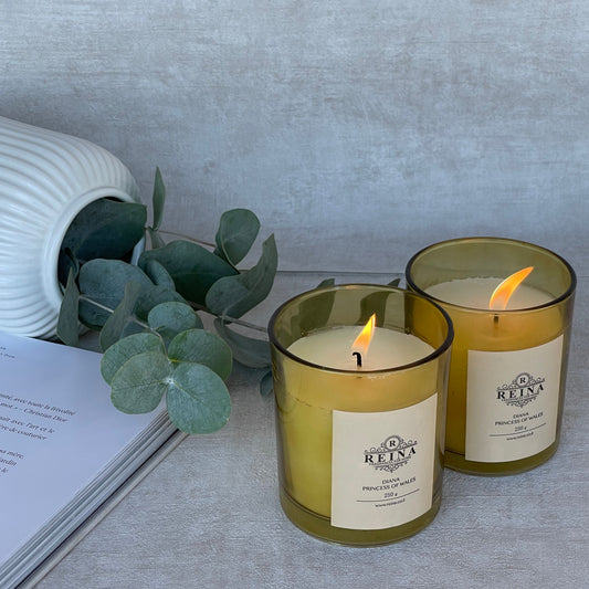 נר ריחני בניחוח וניל, קוקוס ופרחים PRINCESS DIANA