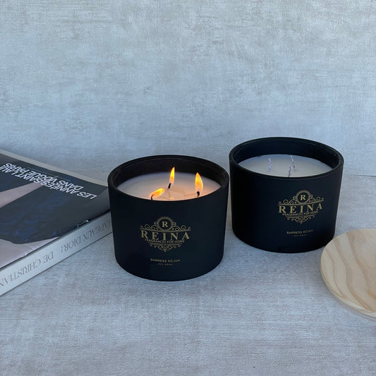 נר ריחני 450 גרם בניחוח עוצמתי של אפטרשייב וסבון EMPRESS KOJUN