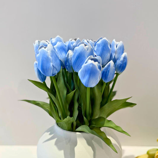 בוקט טוליפים כחולים - 6 יחידות