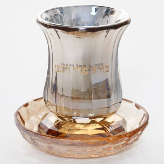 כוס קידוש קריסטל ענבר