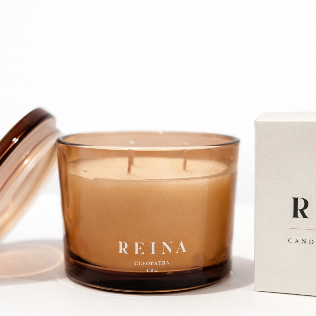 נר ריחני 450 גרם בניחוח עוצמתי ספא מרגיע CLEOPATRA - NEW COLLECTION