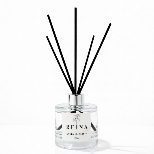 מפיץ ריח מקלות 150 מ״ל בניחוח יוקרתי ואקסקלוסיבי QUEEN ELIZABETH