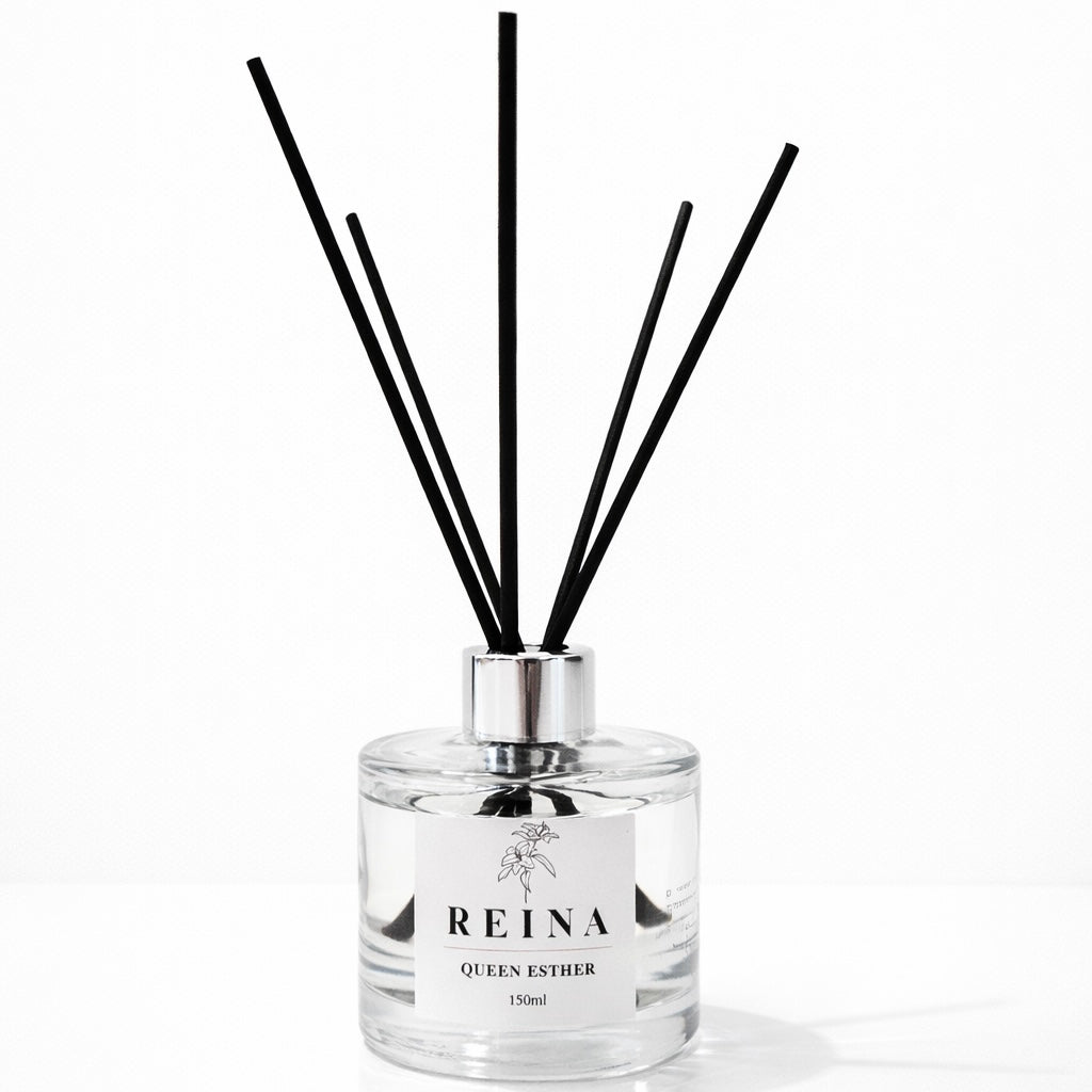 מפיץ ריח מקלות 150 מ״ל בניחוח בית מלון  יוקרתי QUEEN ESTHER