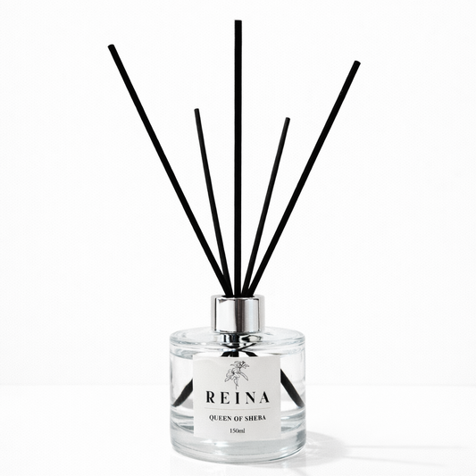מפיץ ריח מקלות 150 מ״ל בניחוח מלון ספא מפנק QUEEN OF SHEBA