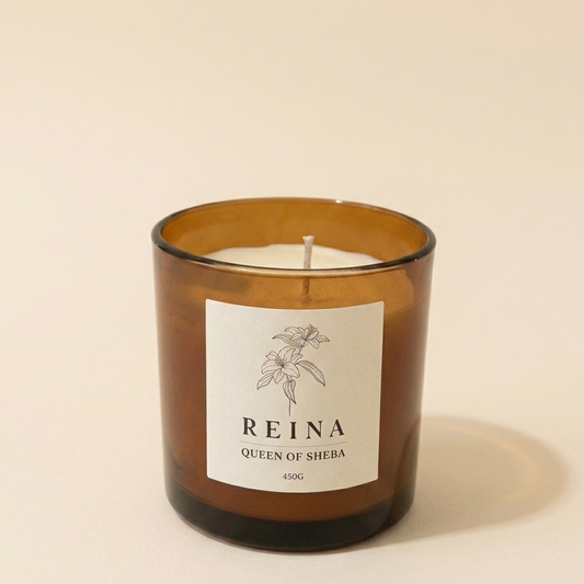 נר ריחני 450 גרם בניחוח מלון ספא מפנק QUEEN OF SHEBA - NEW COLLECTION