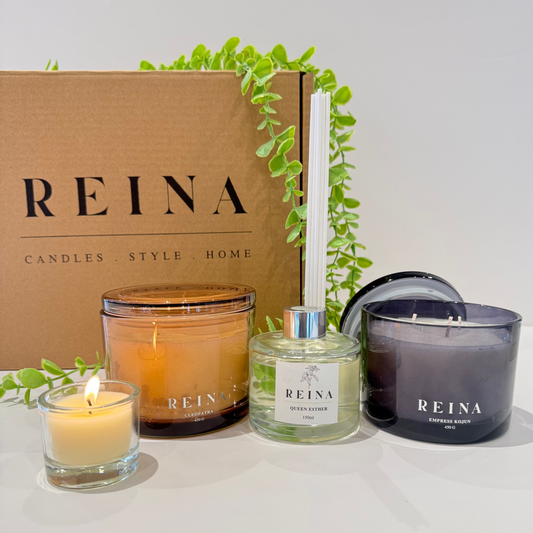 מארז מתנה לאמא - נרות ריחניים ומפיץ ריח