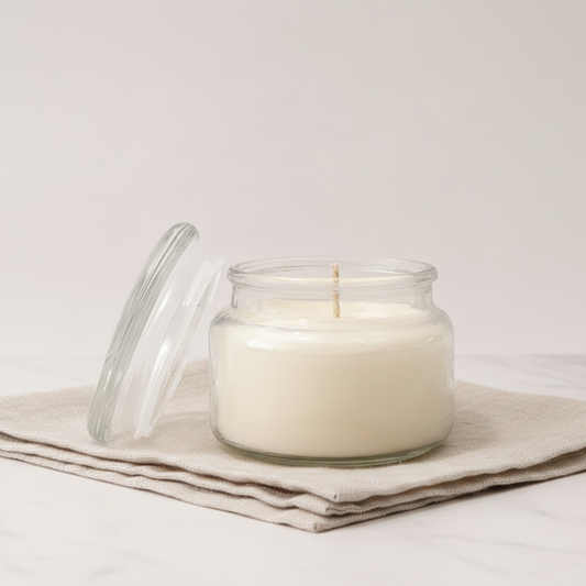 Classic glass candle - marble