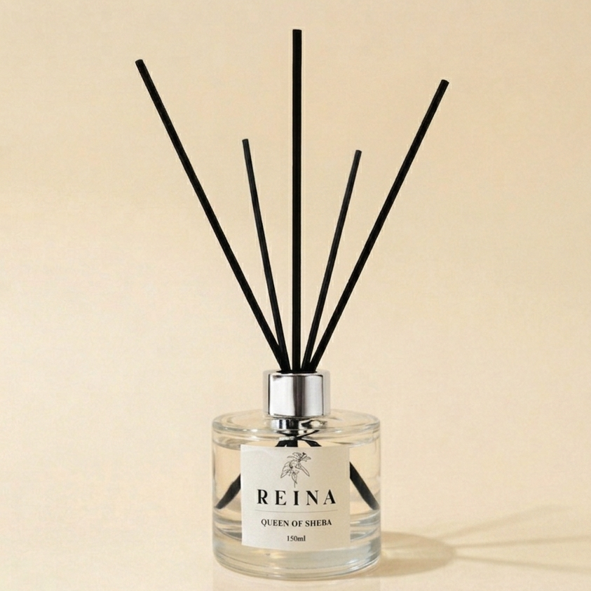 מפיץ ריח מקלות 150 מ״ל בניחוח מלון ספא מפנק QUEEN OF SHEBA